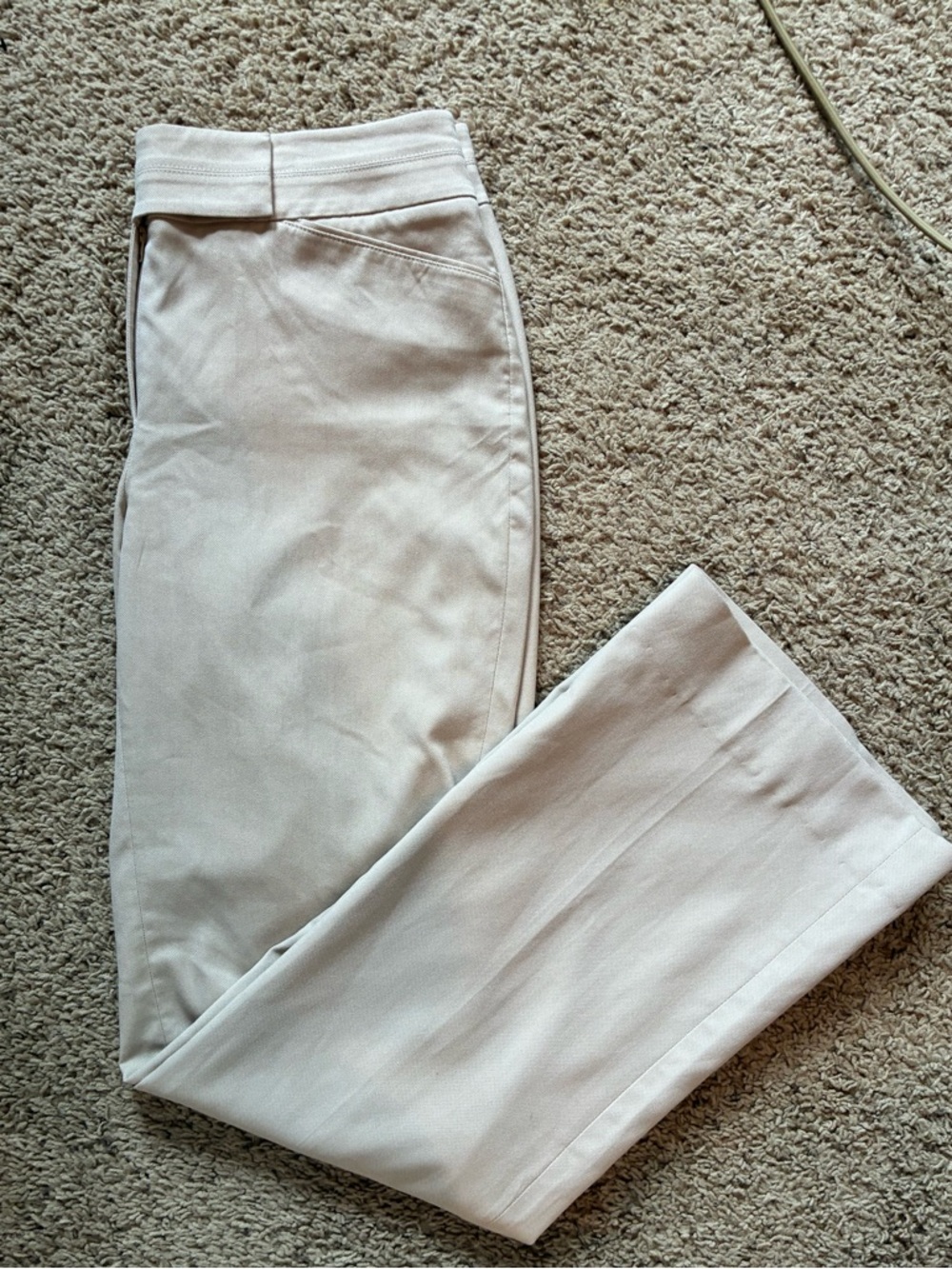 WHBM NWOT Textured Modern Day Boot-Cut trousers lined